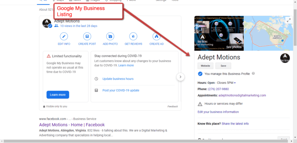 Google Business Profile.