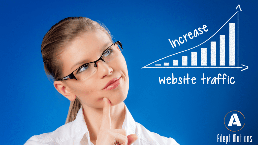 a women thinking about hiring an SEO agency to increase web traffic