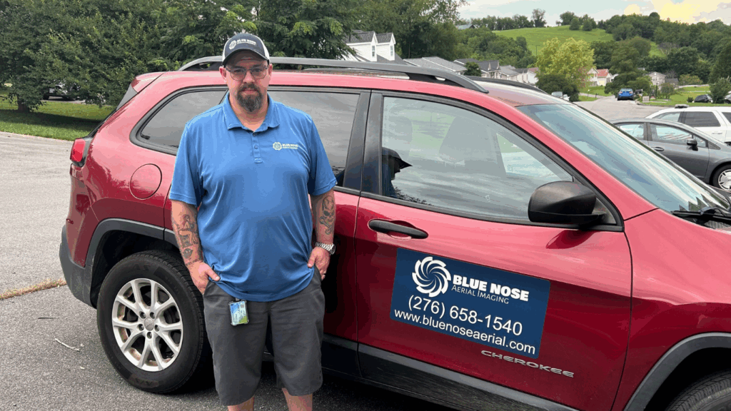Owner Jeremy Hill of Blue Nose Aerial Imaging of Southwest Virginia