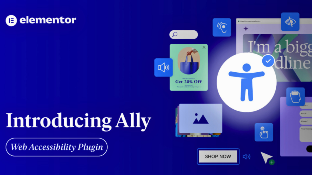 Elementor Ally Accessible Web App.