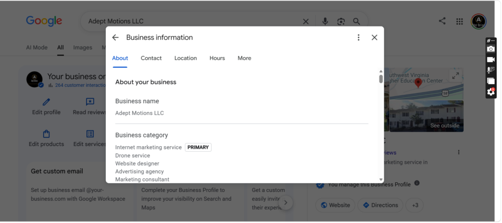 Keeping Your Google Business Profile Updated is Extremely Important to Rank Well.