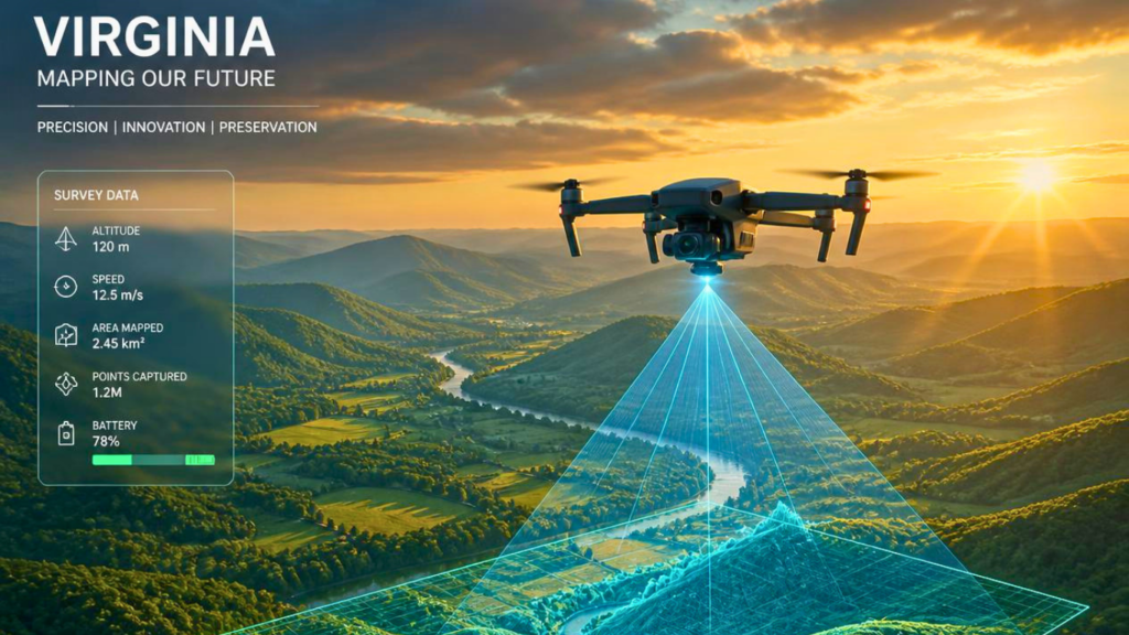 Mapping Drone Services in Virginia are Growing More Popular.