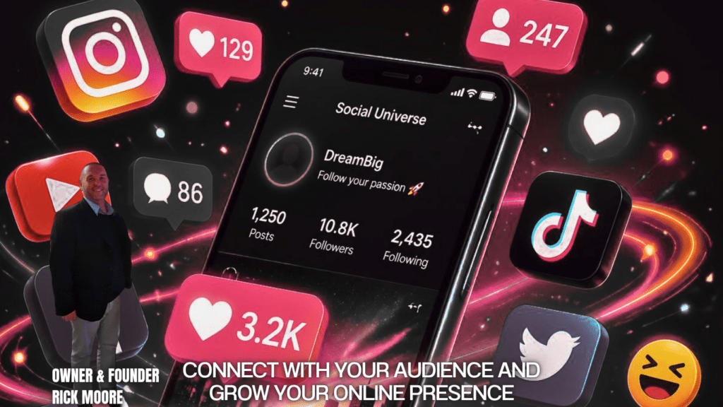 Social Media Pro Tips by Rick Moore, Owner & Founder of Adept Motions Digital Marketing.