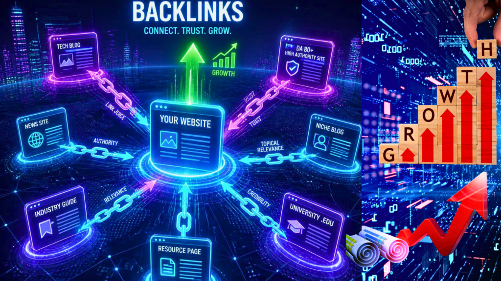 Backlinks Help Your Business Gain Trusty and Authority Online.